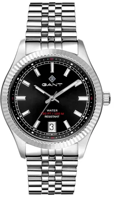 Image de Montre pour homme GANT, montre à quartz, argent/noir, taille unique, 43,5 mm, G166001, G166003
