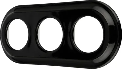 Produktbild von Porzellan Retro Rahmen 3-fach I PR1 schwarz