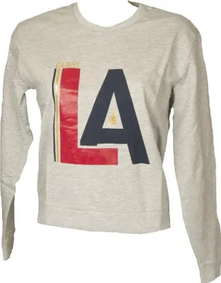 Immagine prodotto di Felpa donna GUESS maglia manica lunga girocollo estiva con logo stampato articolo Q2BQ11K8D30, US L - MEX/ES G - UK 12 - EUR 44 - IT L - CAN G, Cotone 95%,Viscosa 5%