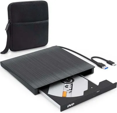 Image de Strex Lecteur et graveur de DVD externe par Strex - Avec boîtier - CD/DVD - Plug & Play - Lecteur de DVD USB 3.0 - Compatible Windows, Mac et Linux - Lecteur optique