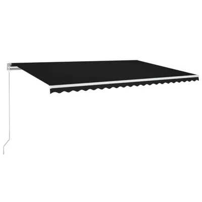 Produktbild von Markise Manuell Einziehbar mit LED 500x350 cm Anthrazit