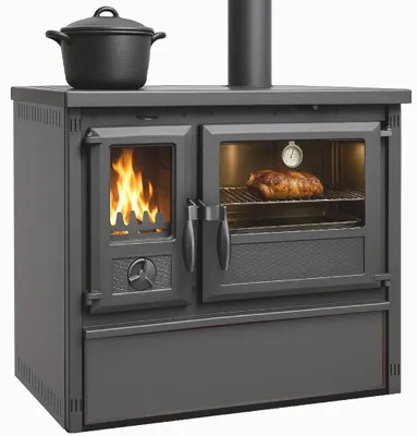Produktbild von Outdoor-Küchenofen Außenküche Holzherd Modell Forno - gussgrau