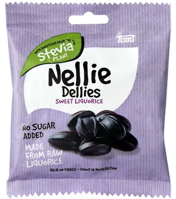 Productafbeelding van Nellie Dellies, zoete lakritssnoepjes, 90 gram