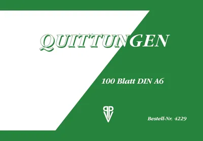Produktbild von PVP Penig 4229 Quittung - A6 quer, 100 Blatt