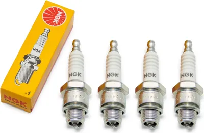 Produktbild von Zündkerzen Set NGK 4x B6HS Zündkerze, 12,7mm Kurzgewinde Ø 14,0mm Hex 20,8mm, Elektrodenabstand 0,75mm, Wärmewert 6, 2417 / 3115 / 4510