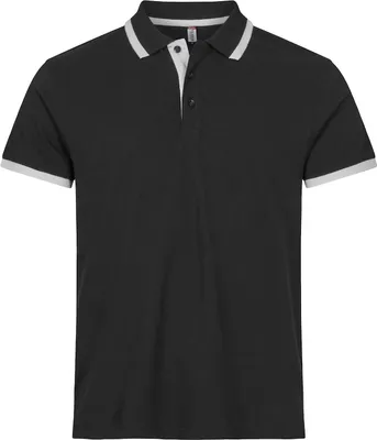 Produktbild von Herren Polohemd Austin mit Kontraststreifen und verstärktem Nackenband