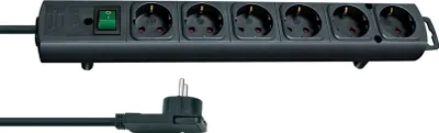 Produktbild von brennenstuhl Steckdosenleiste "Comfort-Line Plus" 6-fach schwarz