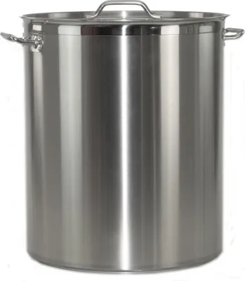 Produktbild von Kochtopf aus Edelstahl mit Randverstärkung und Deckel Ø50cm H60cm 117,8Liter