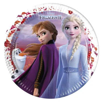 Produktbild von Amscan Frozen Pappteller, Teller, Rund, Papier, Mehrfarbig, Abbildung, 8 Stück(e)