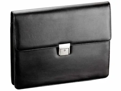 Zdjęcie produktu dla d & n Lederwaren 5371 Teczka konferencyjna Easy Business czarna, ok. 37 x 28 x 6 cm, ok. 6 litrów