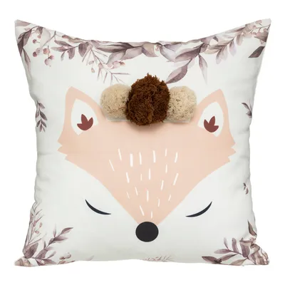 Produktbild von Kinderkissen "Fuchs" Pompons - Atmosphera créateur d'intérieur