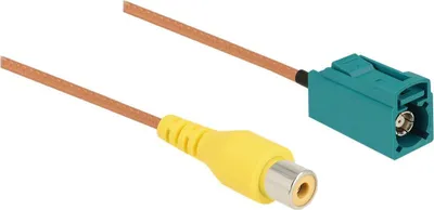 Produktbild von DeLOCK Kabel FAKRA Z Buchse > Cinch Buchse RG-179 32 cm, 0,32 m, FAKRA Z, RCA