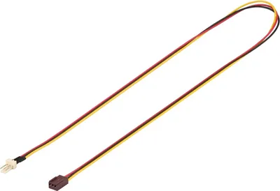 Produktbild von PC Lüfter-Stromkabel, Verlängerung 3-Pin zu 3-Pin Lüfter-Stecker (3-Pin) > Lüfter-Buchse (3-Pin)
