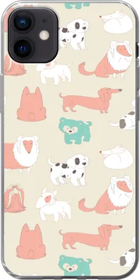 Produktbild von MuchoWow® Handyhülle Schutzhülle Hülle für Telefoonhoesje iPhone 12 mini Muster - Hund - Welpe - Jungen - Mädchen - Kinder - Kinder Silikon Softcase Handy Hülle - Bild