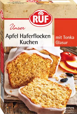 Produktbild von RUF Apfel Haferflocken Kuchen Backmischung