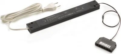 Produktbild von Domus Line LED Transformator (Euro-Stecker, 256 x 34 x 16 mm, 12 V, 30W, mit 6-fach Adapter Micro12) Konverter von SOTECH