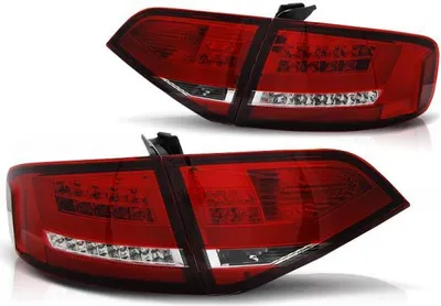 Zdjęcie produktu dla Tylne światła LED do Audi A4 B8 (8K) sedan 08-11 czerwony/chrom