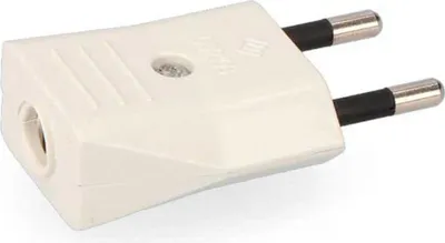 Image de Fiche Mâle 10a Blanche Edm Connecteur électrique 10a 250v - Edm