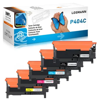 Produktbild von LOSMANN Kompatible Tonerkartuschen für Samsung P404 CLT-P404C 404S CLT-K404S C404S M404S Y404S - für Xpress SL-C430W C480FW C480W C480 C430 C480FN C433 (5er-Pack)