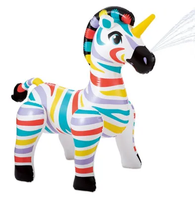 Produktbild von Summer Waves Kinder Wassersprinkler Zebra Gartendusche für Kinder 157x94x157 cm