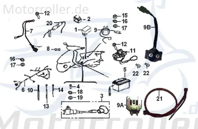 Produktbild von Starterrelais mit Kabel Anlasser-Relais 94000BMBT000