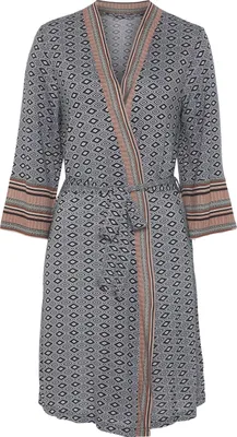 Produktbild von Vivance Dreams Kimono braun gemustert Größe 36/38
