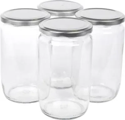 Produktbild von Einmachglas, ca. 720 ml, 4 Stück,silbern