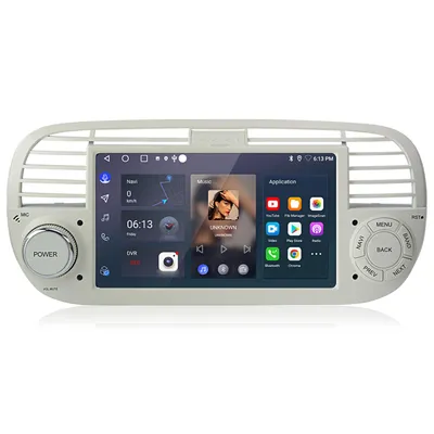 Produktbild von 2+64G Carplay Für Fiat 500 2007-2015 7"Autoradio Android 15 GPS Navi WIFI BT RDS DAB