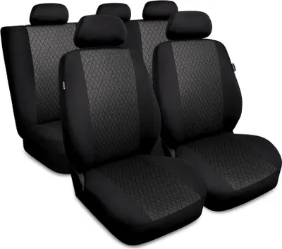 Produktbild von Autositzbezüge Universal Schonbezüge Sitzauflage PKW Auto für Peugeot 307 Grau