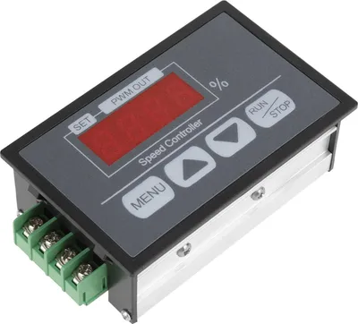 Produktbild von 6-60V Digitalanzeige-Prozent-Drehzahlmesser für Gleichstrommotoren mit Sanftanlauf- und Stoppfunktion