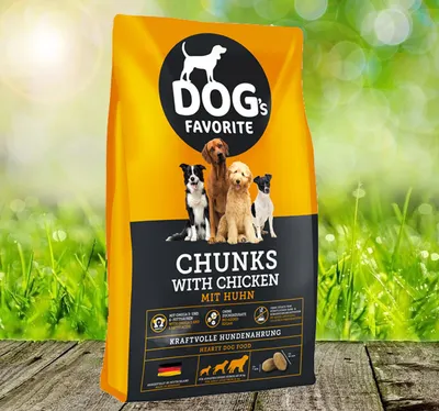 Produktbild von Chunks Huhn 15kg Trockenfutter