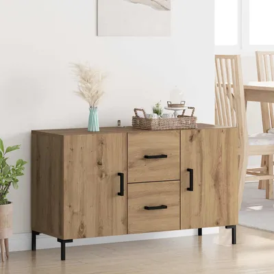 Image de vidaXL Sideboard Chêne Artisan 100 x 36 x 60 cm Matériau dérivé du bois