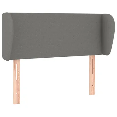 Produktbild von vidaXL Kopfteil mit Ohren Dunkelgrau 93x23x78/88 cm Stoff