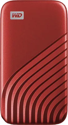 Produktbild von Western Digital My Passport™ SSD, 2 TB Solid State Drive, 1050MB/s, Rot