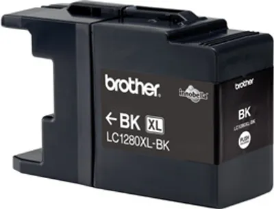 Produktbild von Brother LC1280XLBKBPDR, Extrahohe (Super-) Ausbeute, Schwarz, Tinte auf Pigmentbasis, 1 Stück(e)