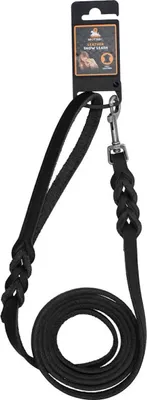 Produktbild von Spotted! Pro Leder Führleine mit Bolzenhaken schwarz, Maße: 180 cm / 12 mm