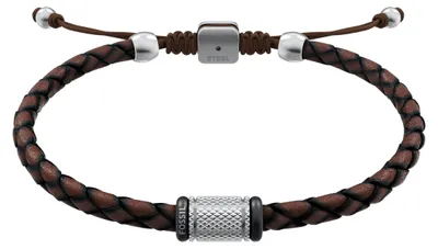 Produktbild von Fossil Armband Herren Machine Rondelles Edelstahl Leder JF05009998