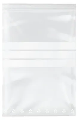 Druckverschlussbeutel 1000 Stück, 40 x 60 mm, transparent, mit Textfeld