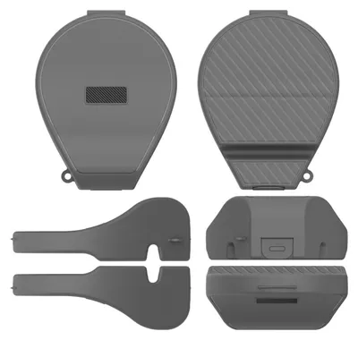 Produktbild von INF Hartes Plastiketui 14.2cm x 11.2cm x 5cm für Shokz Kopfhörer Reise