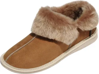 Produktbild von Lammfell Hausschuhe - KANADA COGNAC - Schuhgröße: EUR 46