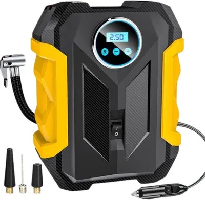 Obrázek produktu pro Mini kompresor 12V - Elektrické čerpadlo na pneumatiky s manometrem