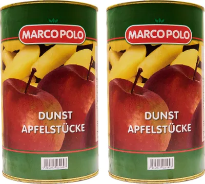 Produktbild von MARCO POLO Dunst-Obst APFEL-STÜCKE 2x Füllm 4,6KG ATG 4,05KG ohne Zuckerzusatz