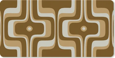 Produktbild von MuchoWow® Schreibtischunterlage Retro - Design - Braun 80x40 cm - XXL Mauspad - Gaming Mauspad