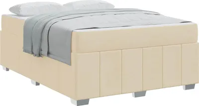 Immagine prodotto di vidaXL Struttura letto con materasso crema 140 x 200 cm in tessuto
