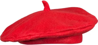 Imagen del producto de CHPN - Boina vasca roja - Boina - Gorro francés - Boina vasca roja - Talla 59 - Universal - Uni - Gorro elegante - Accesorio de moda