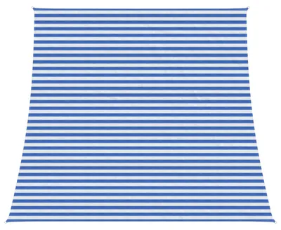 Image de Voile d'ombre Bleu et Blanc 4 / 5 x 4 m HDPE