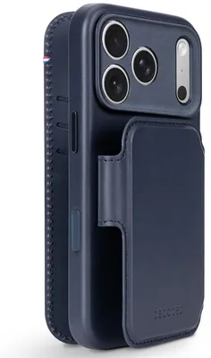 Produktbild von Decoded 2 in 1 Leather Klapphülle MagSafe Apple iPhone 18 Pro / 17 Pro - Midnight