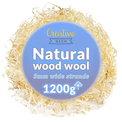 Productafbeelding van Creative Deco Houtwol, 1200 g Houtspaanders