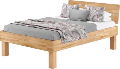 Produktbild von Extra stabiles hohes Massivholzbett 140x220 Seniorenbett Zubehör wählbar V-60.81-14-220ohne Zubehör