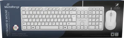 Productafbeelding van MediaRange MROS276 MediaRange kabelgeb. Tastatur/Maus Set, QWERTZ, Sym,1.5m,sw